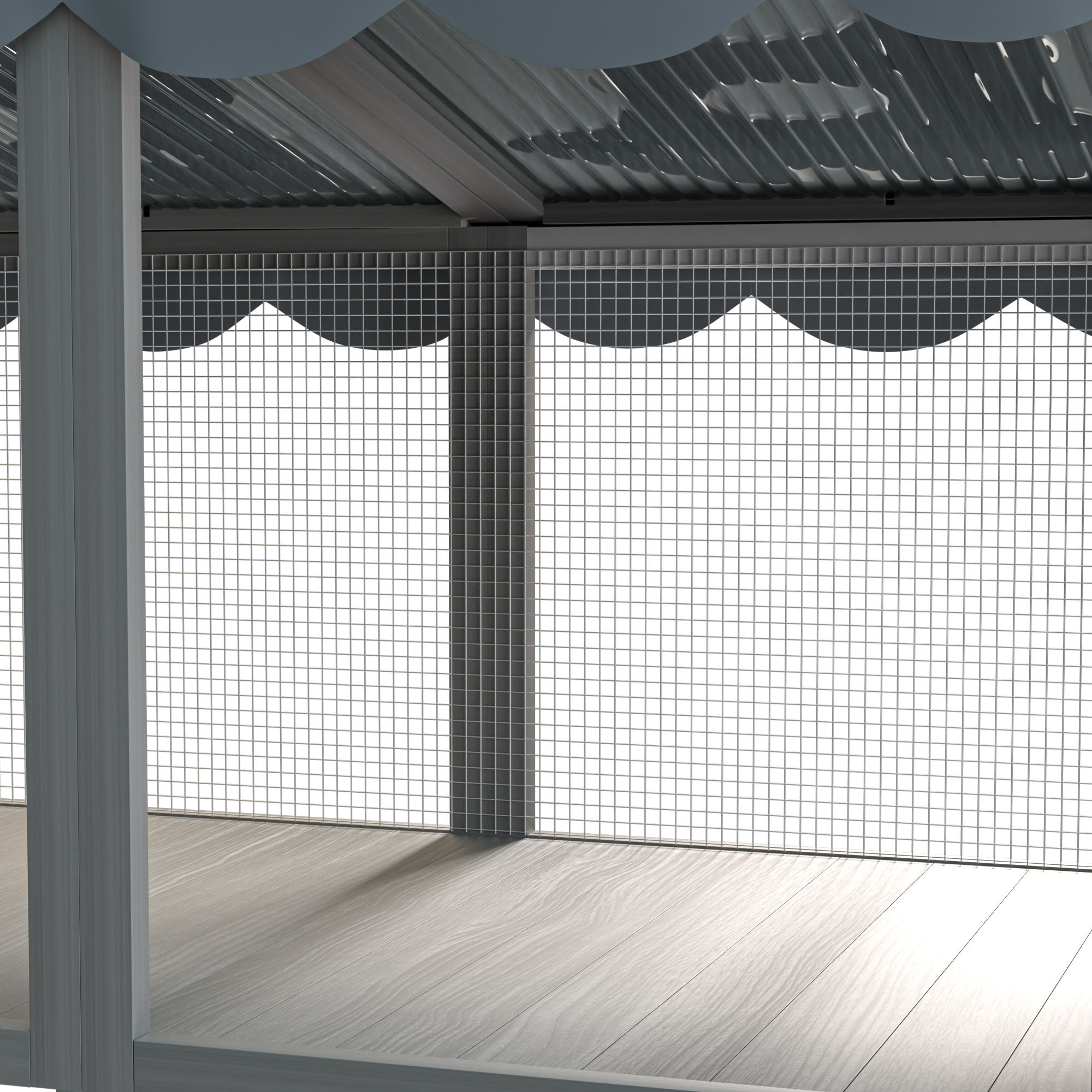 Window Perch Catio For Indoor Cats, Expandable Enclosure With Secure Frame And Waterproof Roof, Suitable For Multiple Kittens - Gray