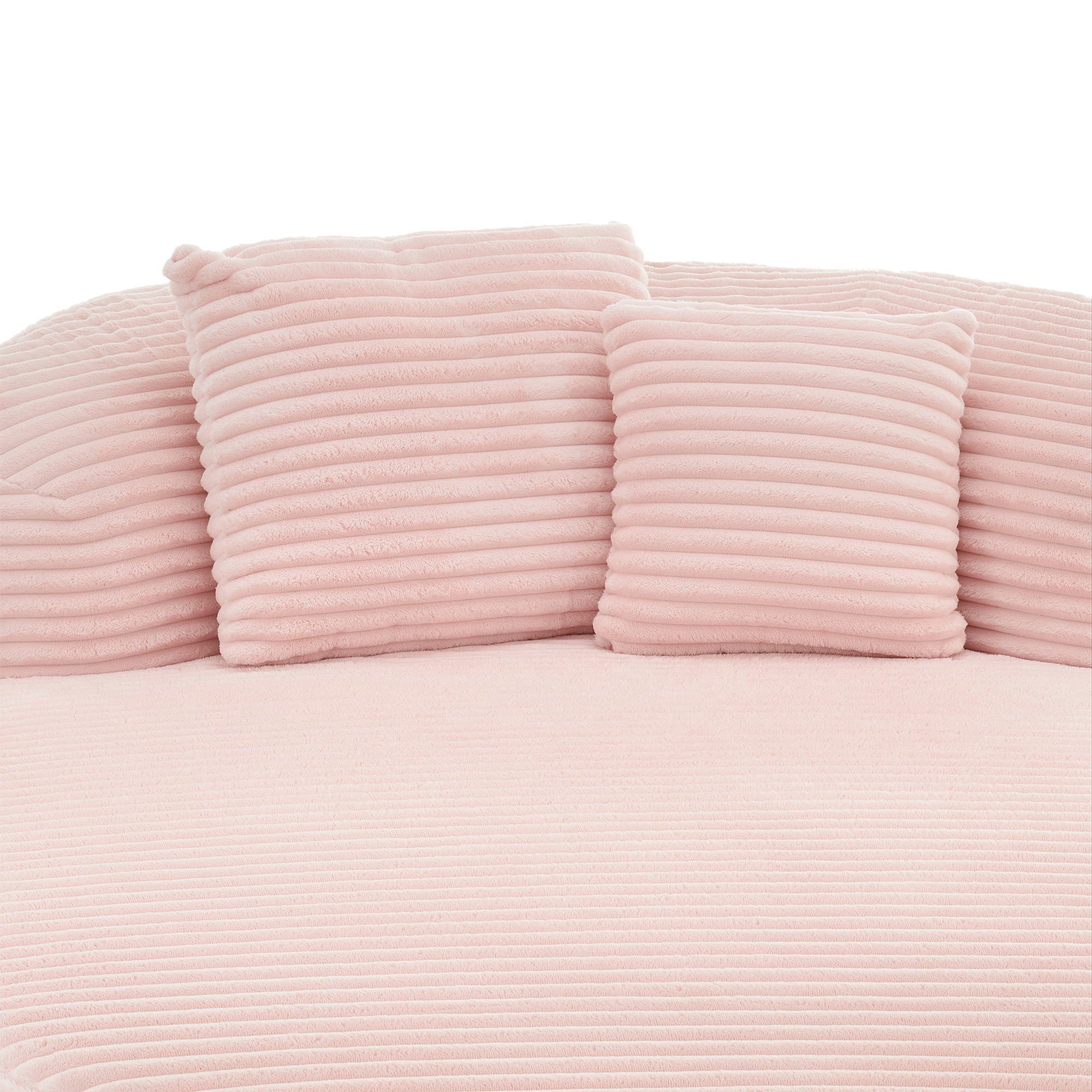 Modern Chaise Lounge Sofa Boneless Couch With Supportive Pillows