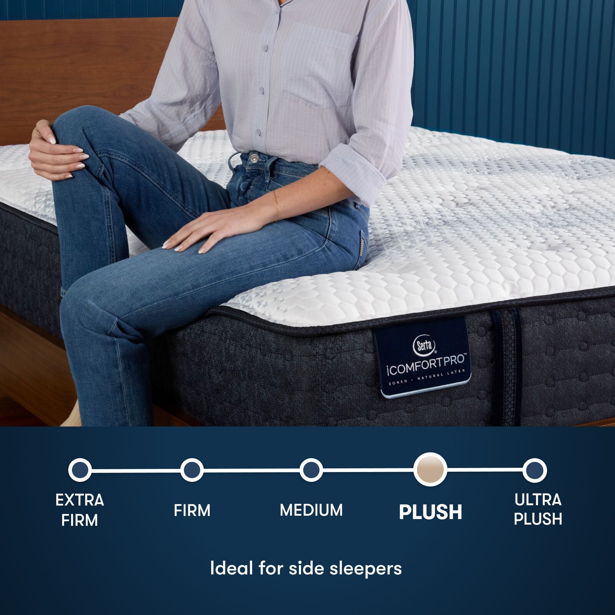iComfortPro - 13" Ambrose Latex Foam Plush Mattress