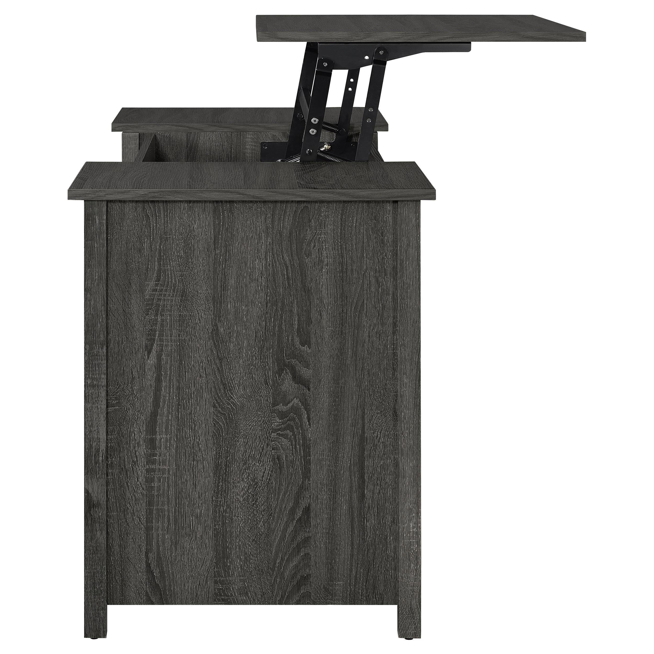 Coaster Furniture Dylan 801576 Lift Top Office Desk - Weathered Grey IMAGE 9
