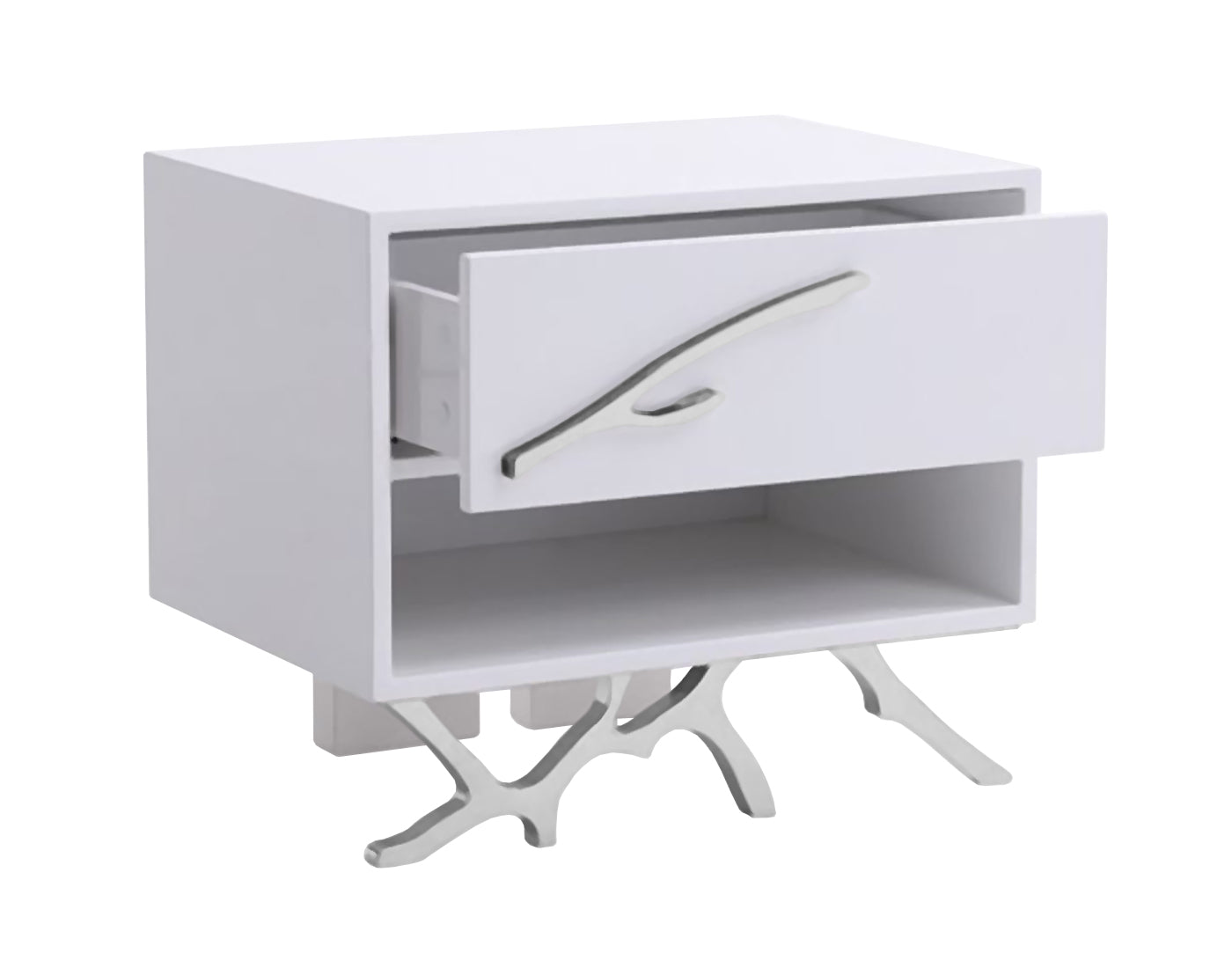 Modrest Legend Modern White Nightstand