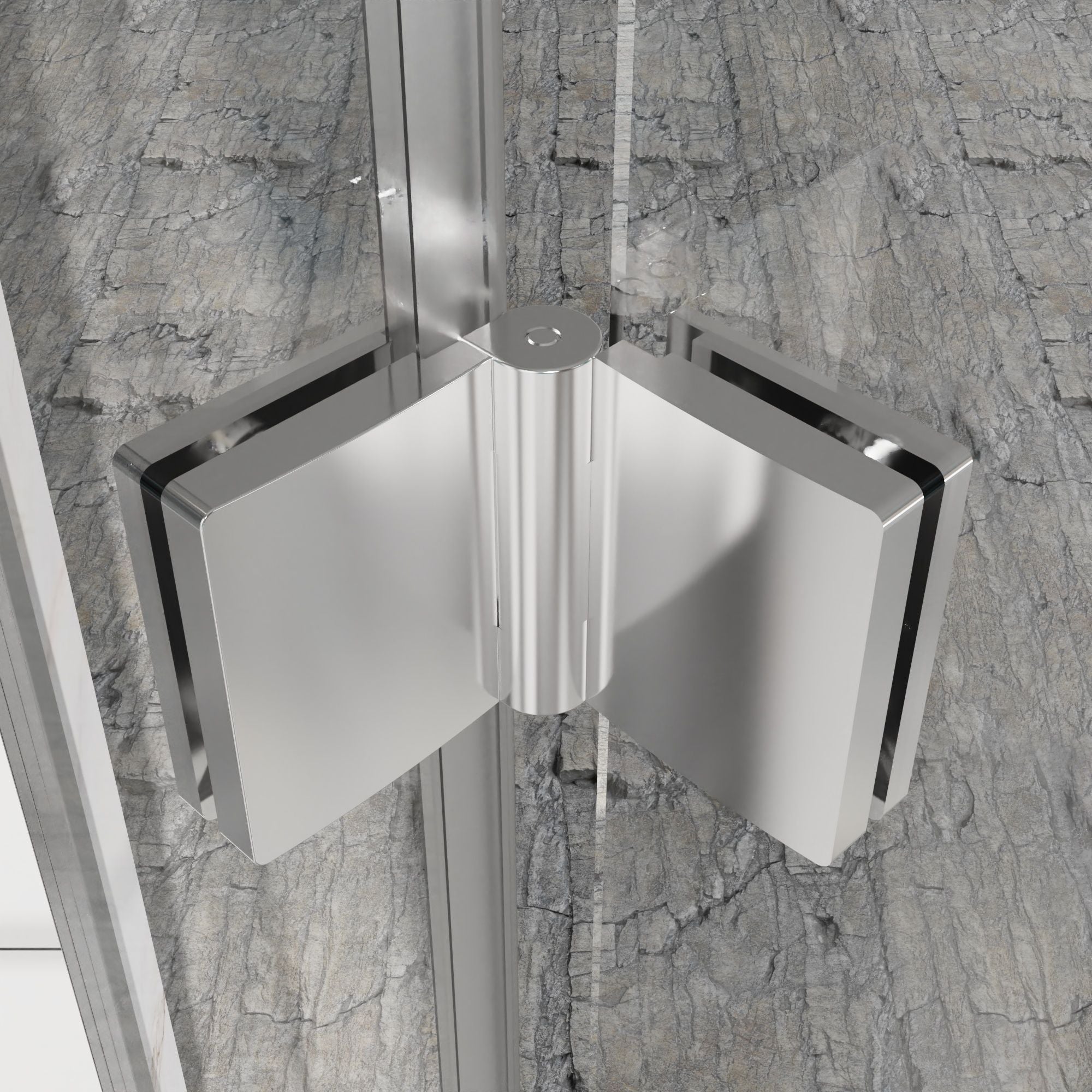 Frameless Bi Fold Shower Doors 30" W X 72" H - Chrome