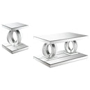 Breena Mirrored Coffee and End Table Set
