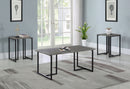 Nyla  Engineered Wood Coffee Table Set Weathered Grey