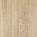 Pala Rectangular End Table White High Gloss and Natural