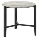 Tandi  Faux Marble Coffee and End Table Set White