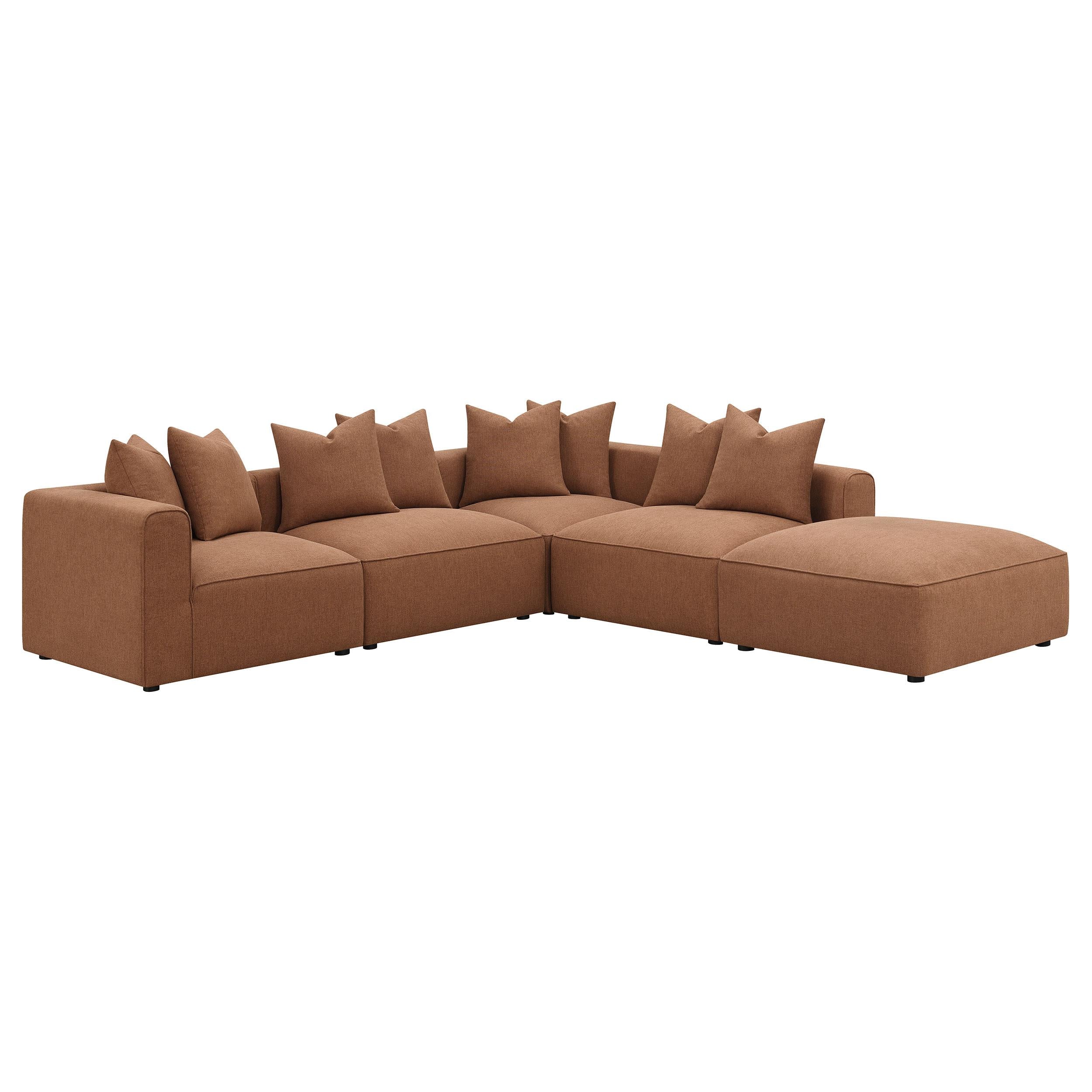 Diamond Modern Furniture COA Jennifer Fabric 6 pc Sectional 551591-SET IMAGE 2