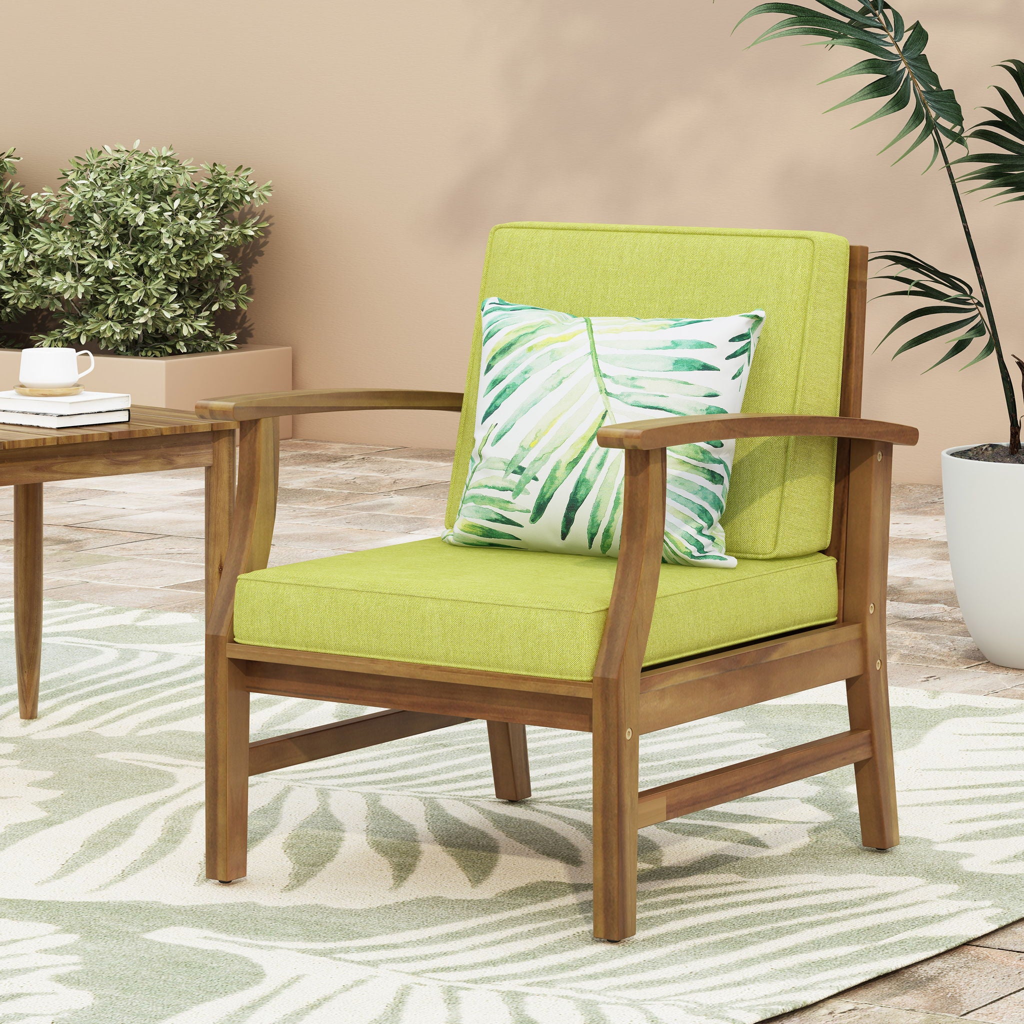 Perla - Contemporary Club Chair With Water Resistant Cushionі