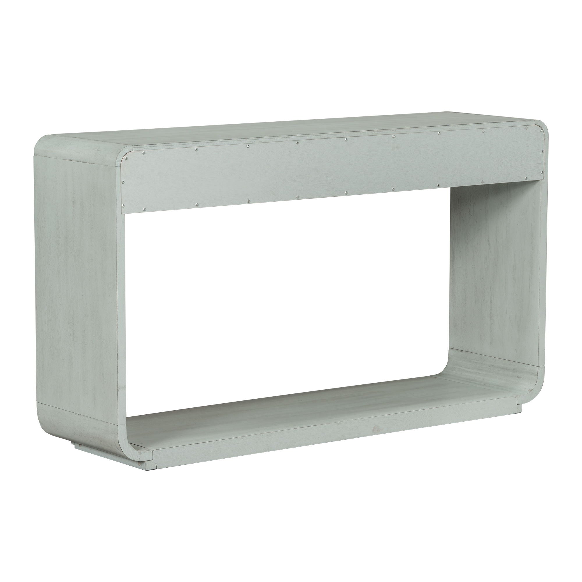 onsole Table With 3 Drawers And Display Shelf