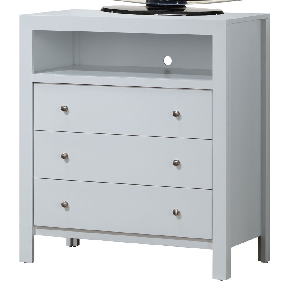 Elegant Transitional Media Chest