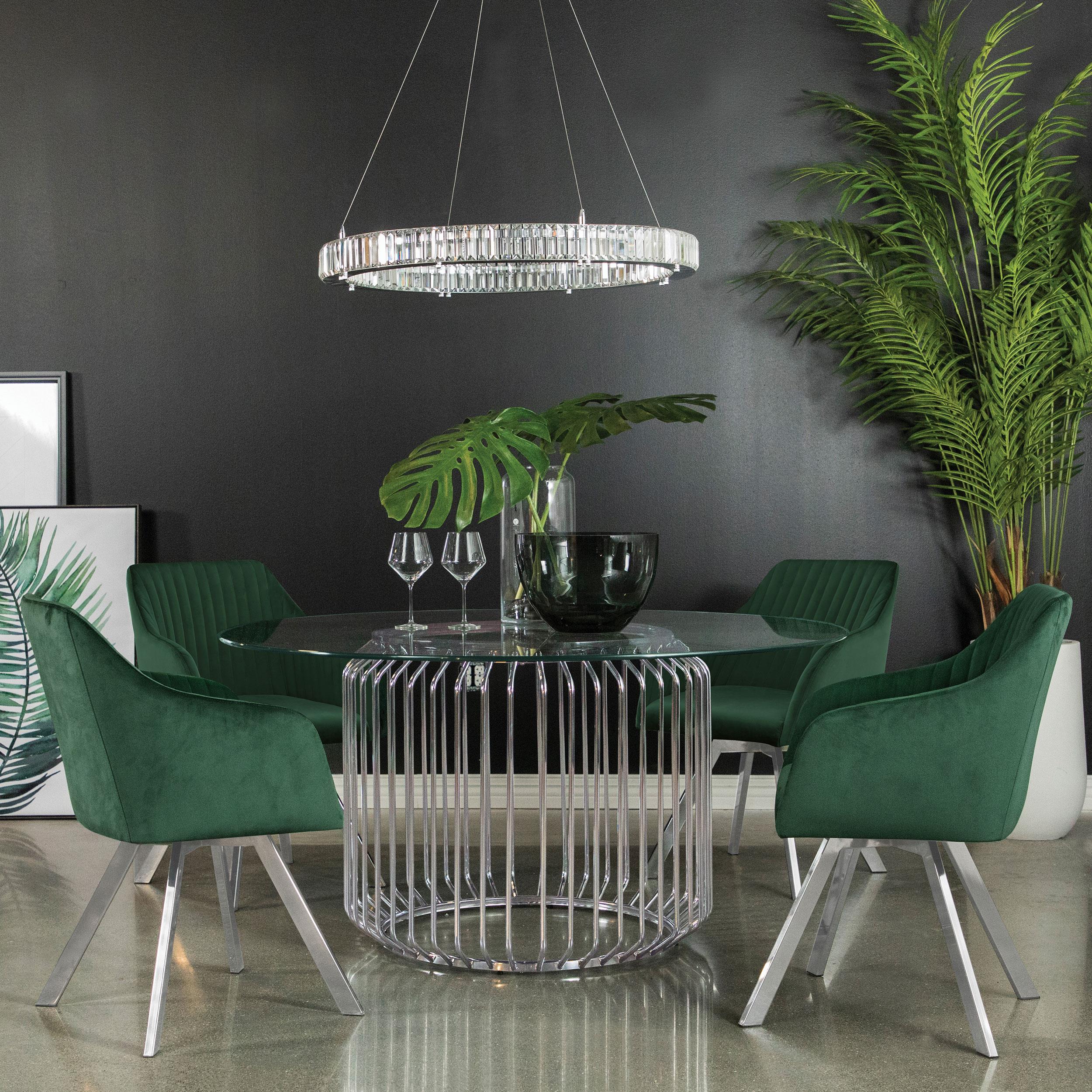 Diamond Modern Furniture COA Veena Dining Chair 193372GRN IMAGE 8