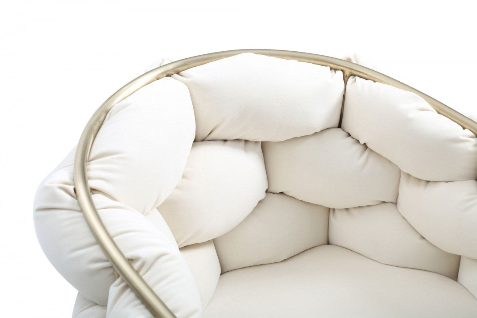 Modrest Debra Modern Off-White Fabric Dining Chair
