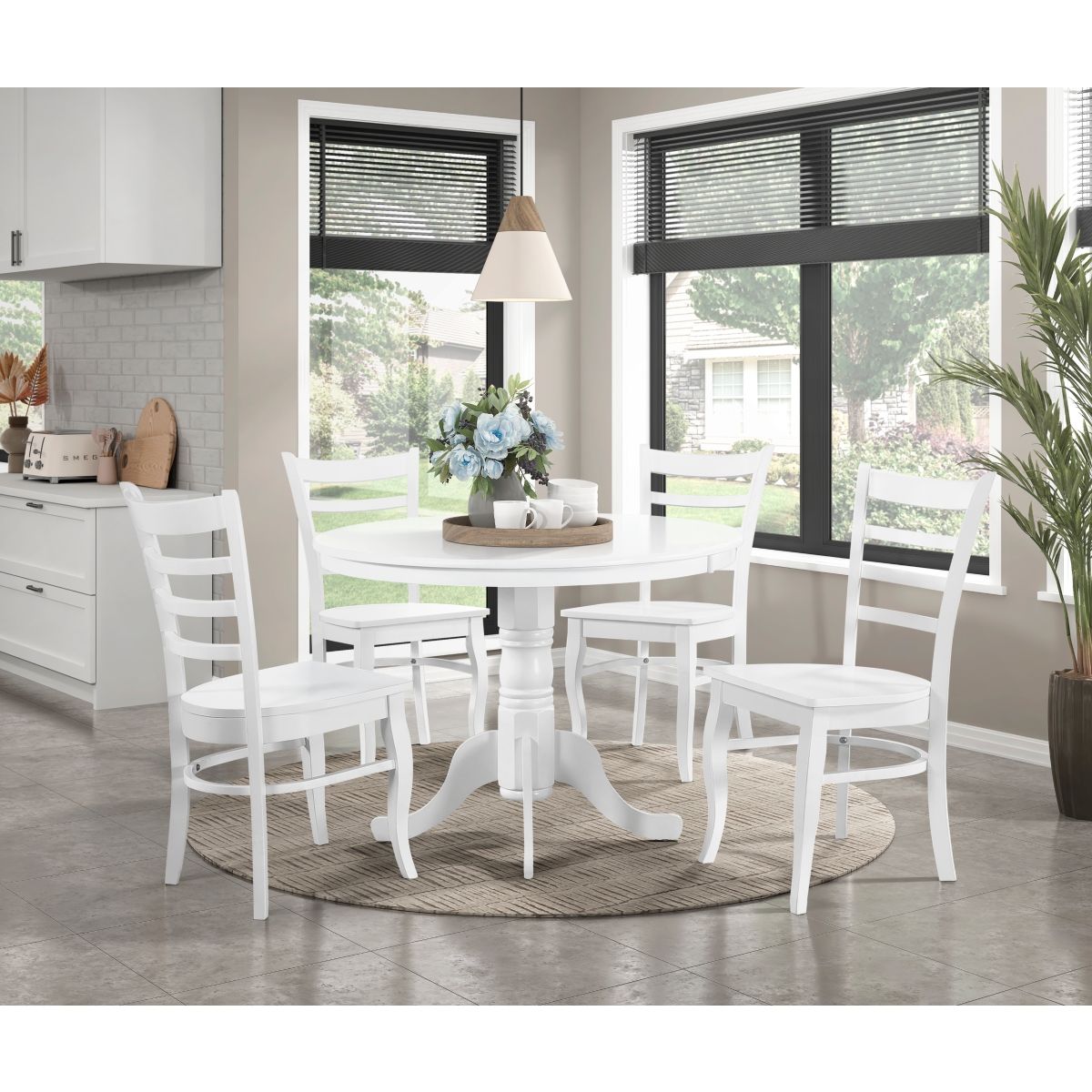 Shelby - Dining Table - White
