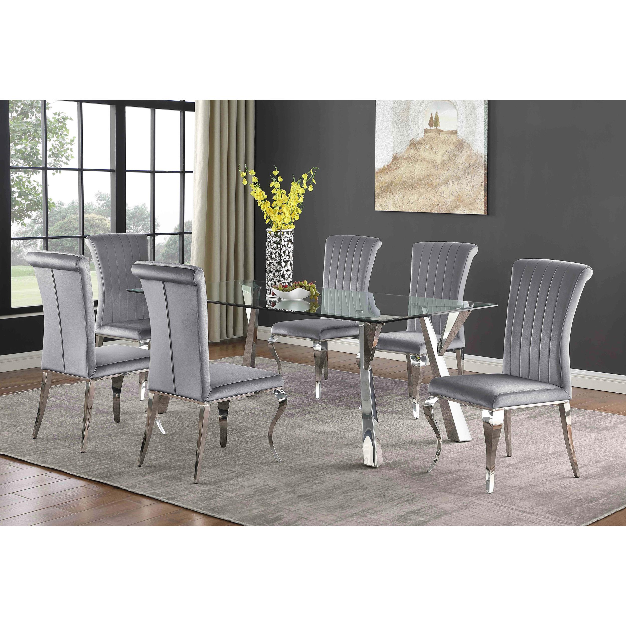 Diamond Modern Furniture COA Alaia Dining Table with Glass Top 190711 IMAGE 7