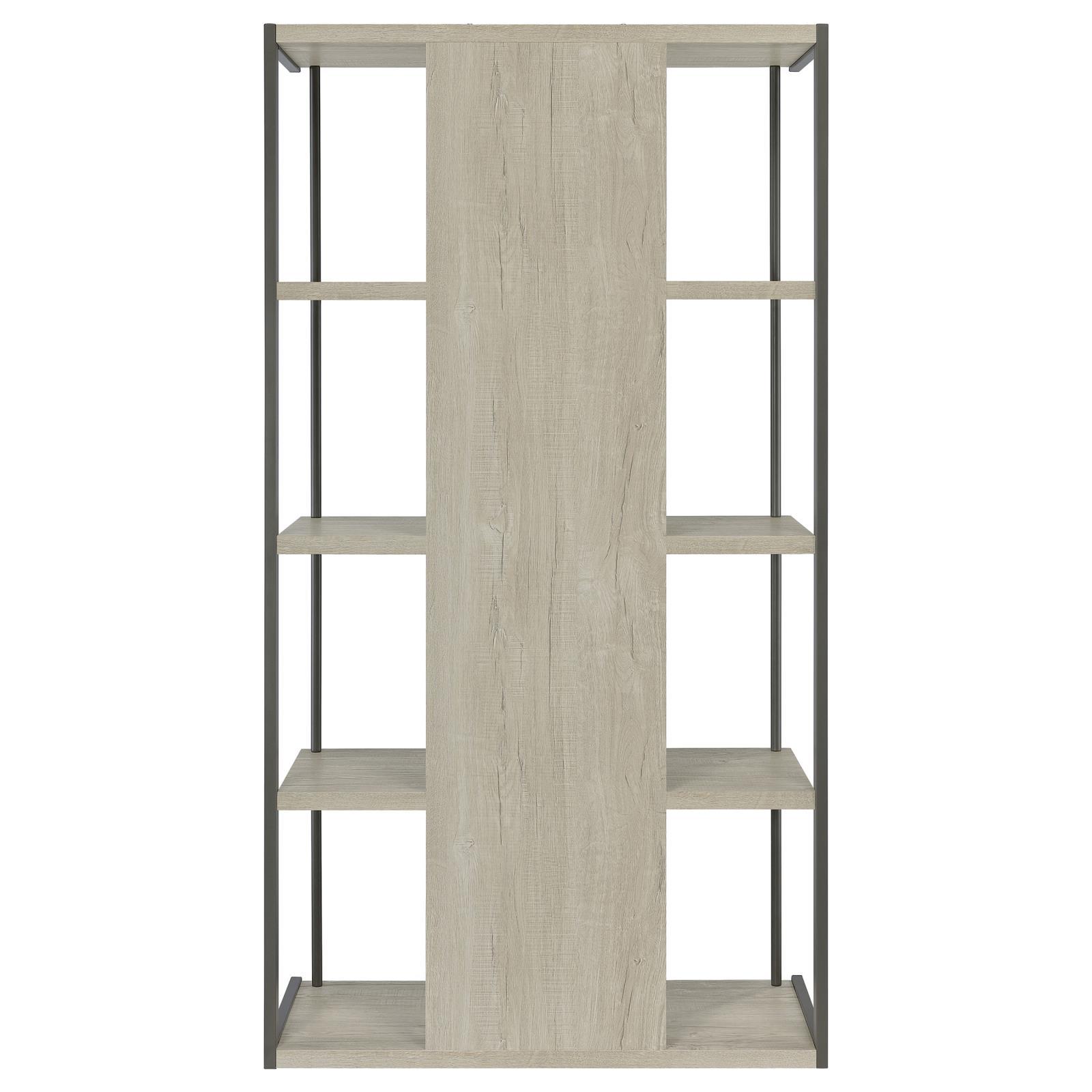 Coaster Furniture Loomis 805884 4-shelf Bookcase - Whitewashed Grey IMAGE 7
