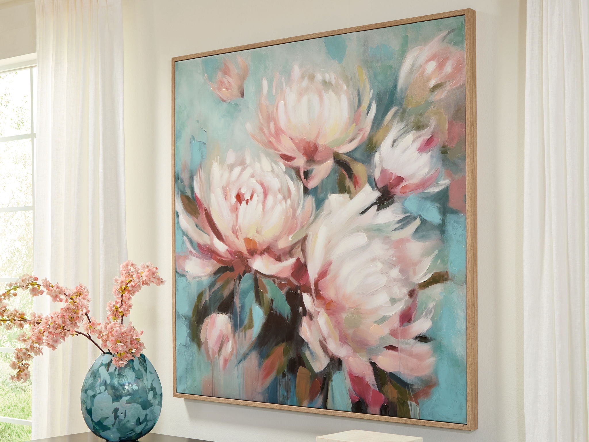 Parryville - Wall Art - Aqua / Pink