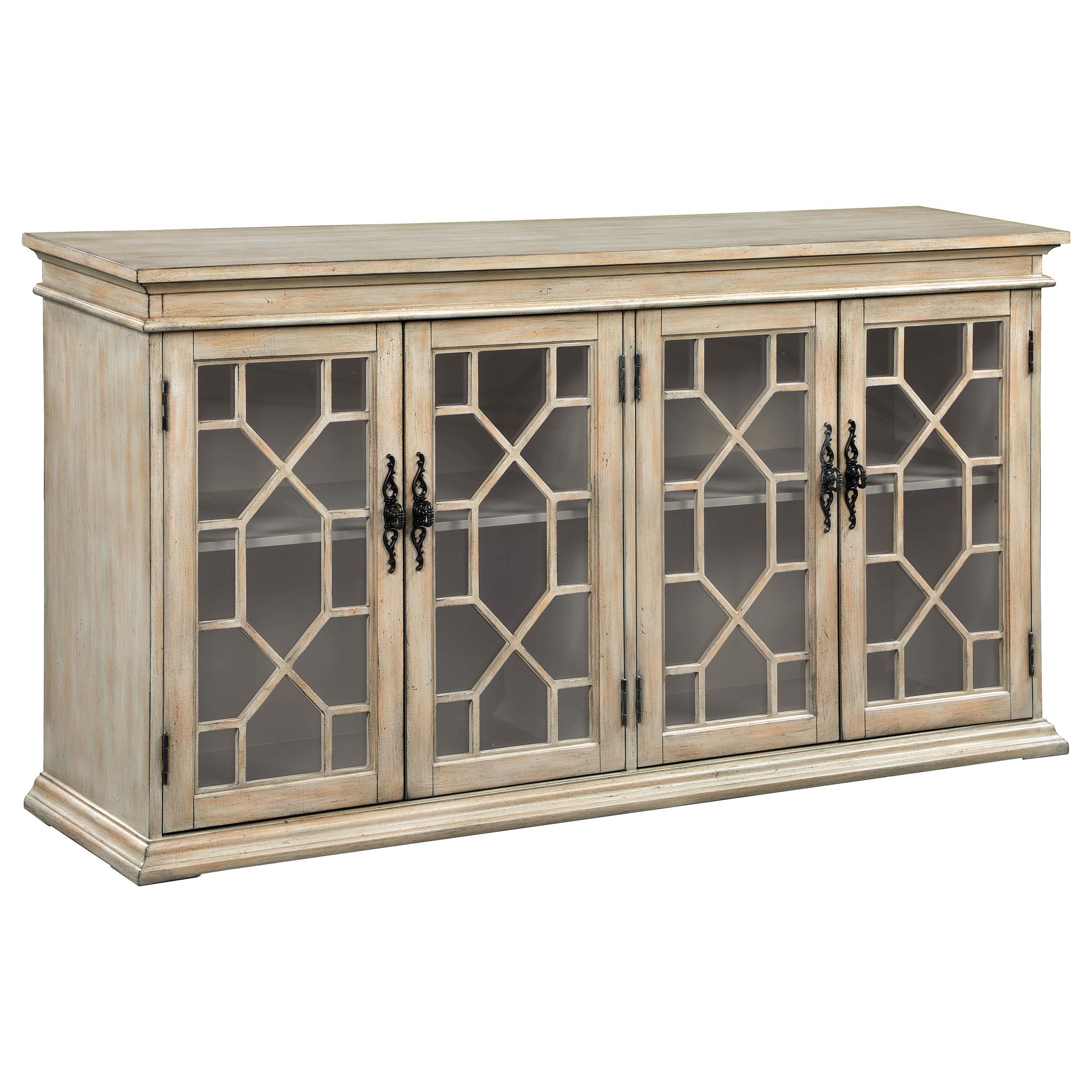 Coaster Furniture Kiara 950858 Glass Door Accent Cabinet - Light Honey IMAGE 1