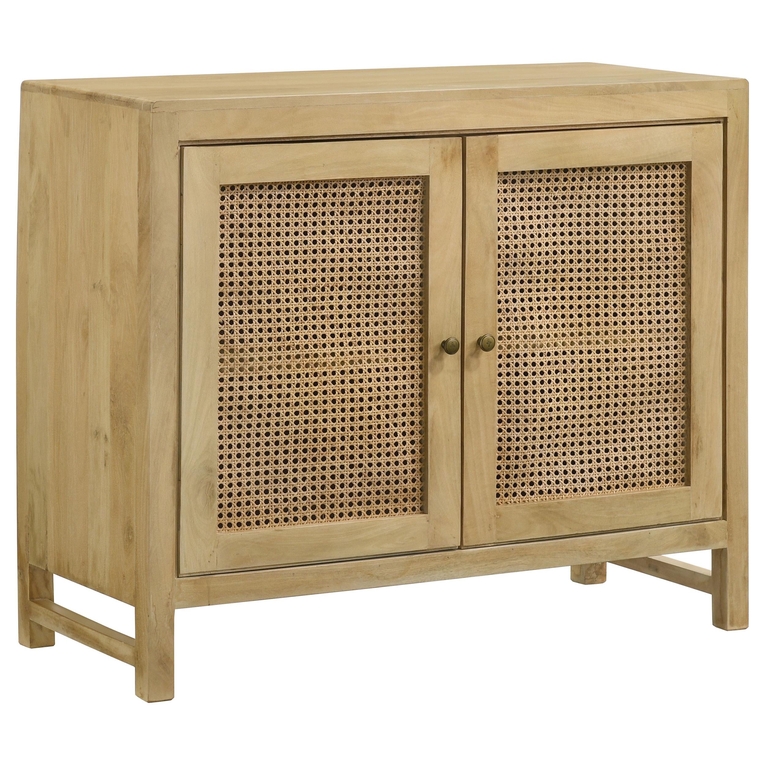 Coaster Furniture Zamora 953555 Rectangular 2-Door Accent Cabinet - Natural IMAGE 1