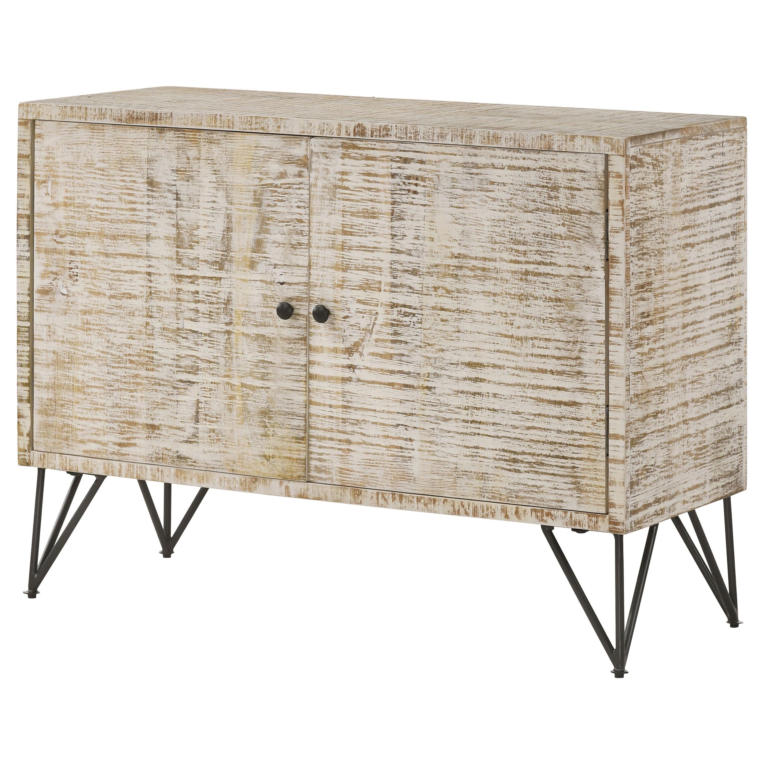 Coaster Furniture Eileen 959652 Rectangular 2-Door Accent Cabinet - White Washed IMAGE 5