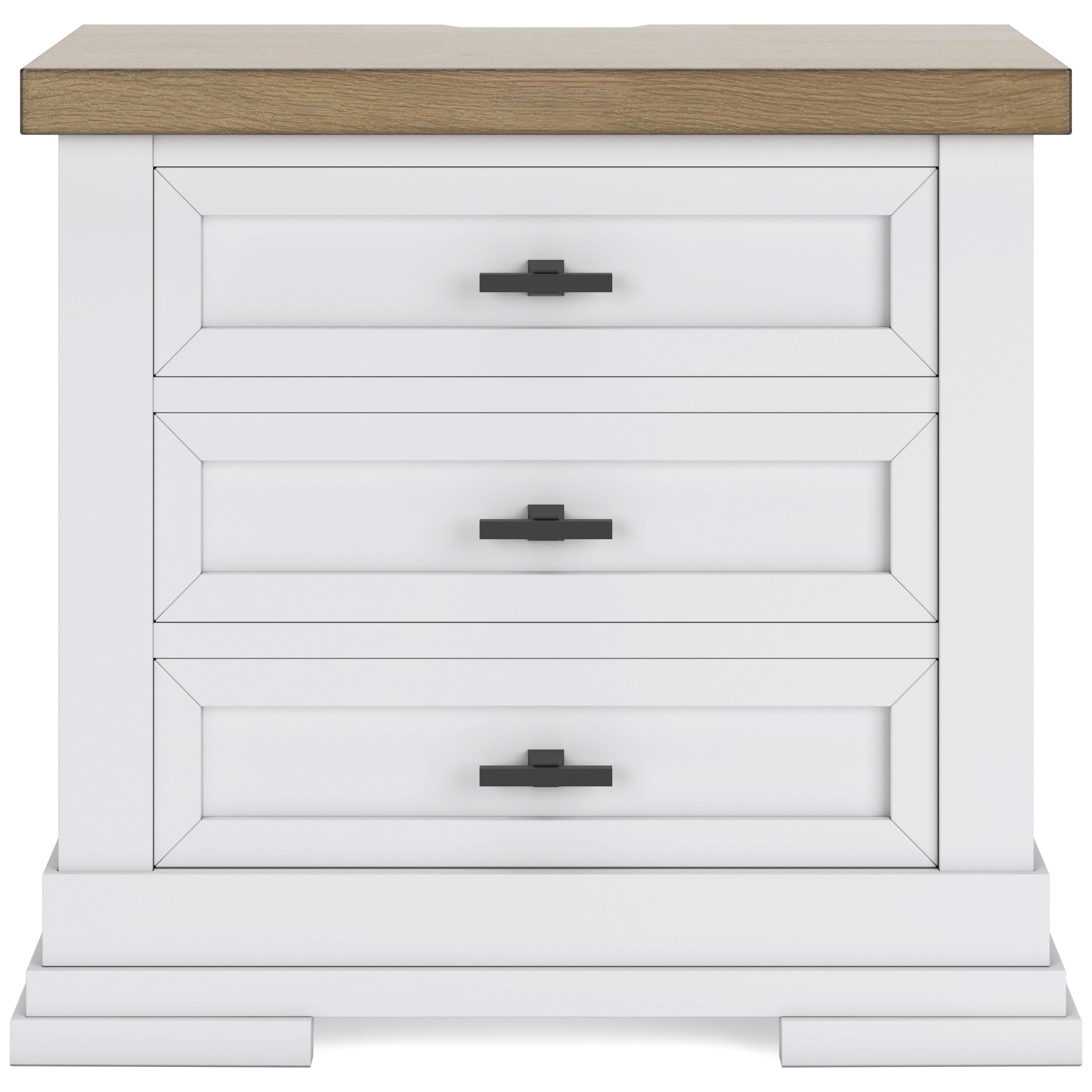 Diamond Modern Furniture Exclusive Design Ashbryn 3-Drawer Nightstand B844-93 IMAGE 3