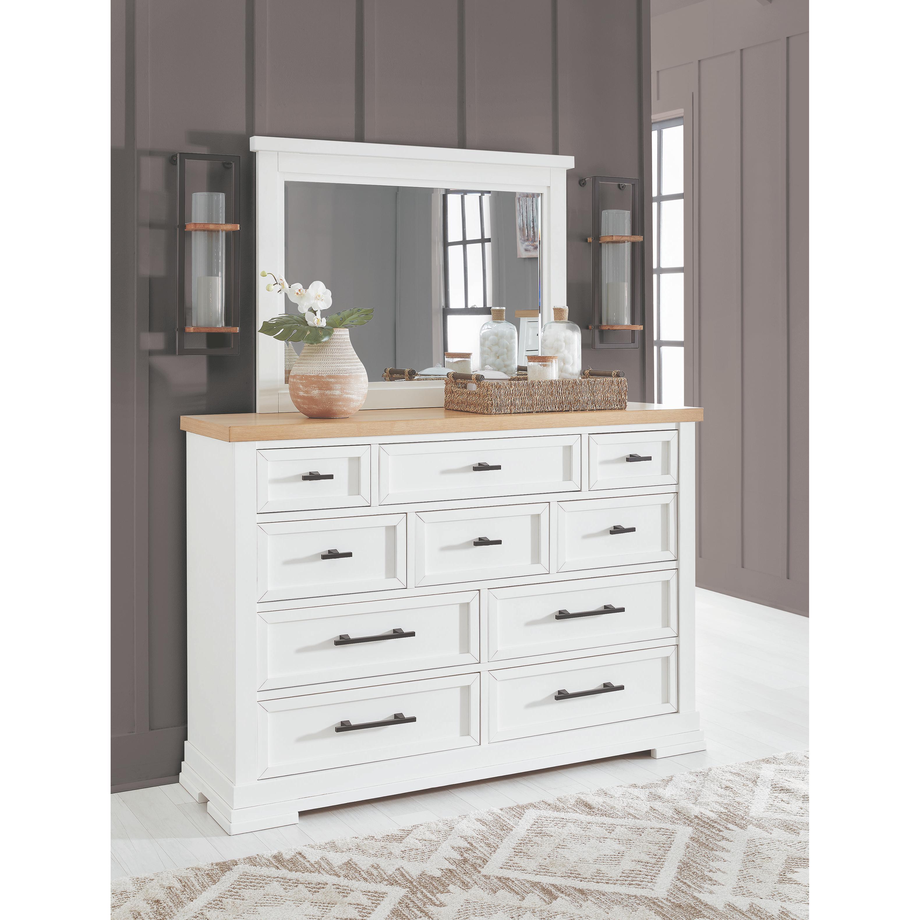 Diamond Modern Furniture Exclusive Design Ashbryn 10-Drawer Dresser with Mirror B844-31/B844-36 IMAGE 6