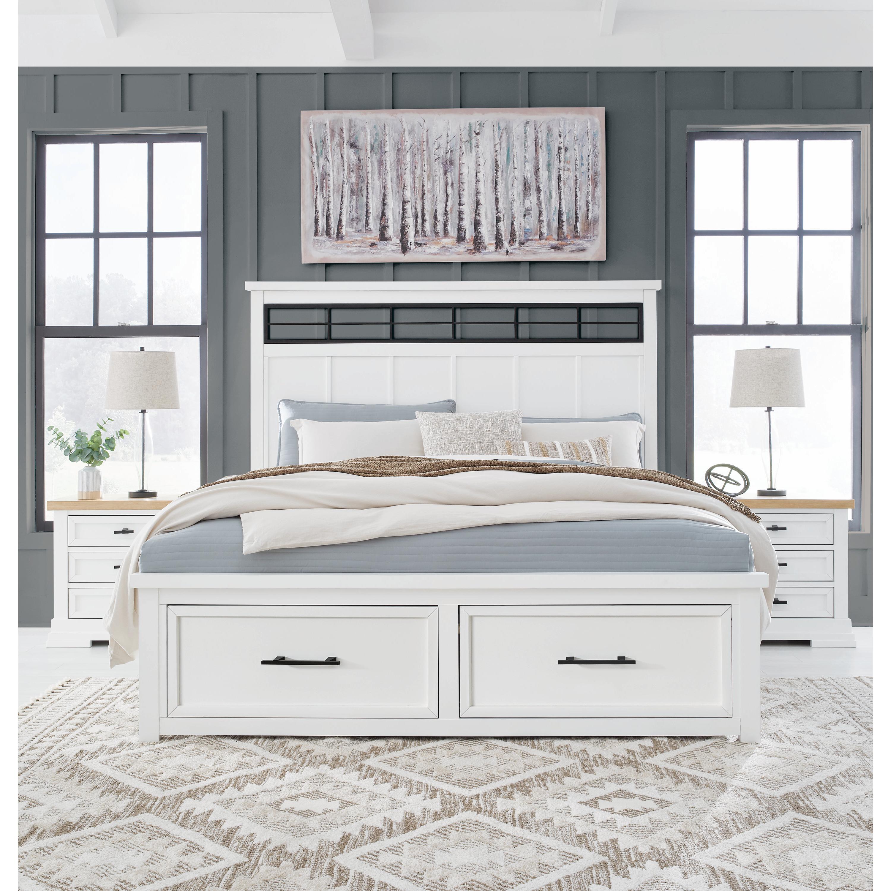 Diamond Modern Furniture Exclusive Design Ashbryn California King Panel Bed with Storage B844-58/B844-56S/B844-94 IMAGE 11