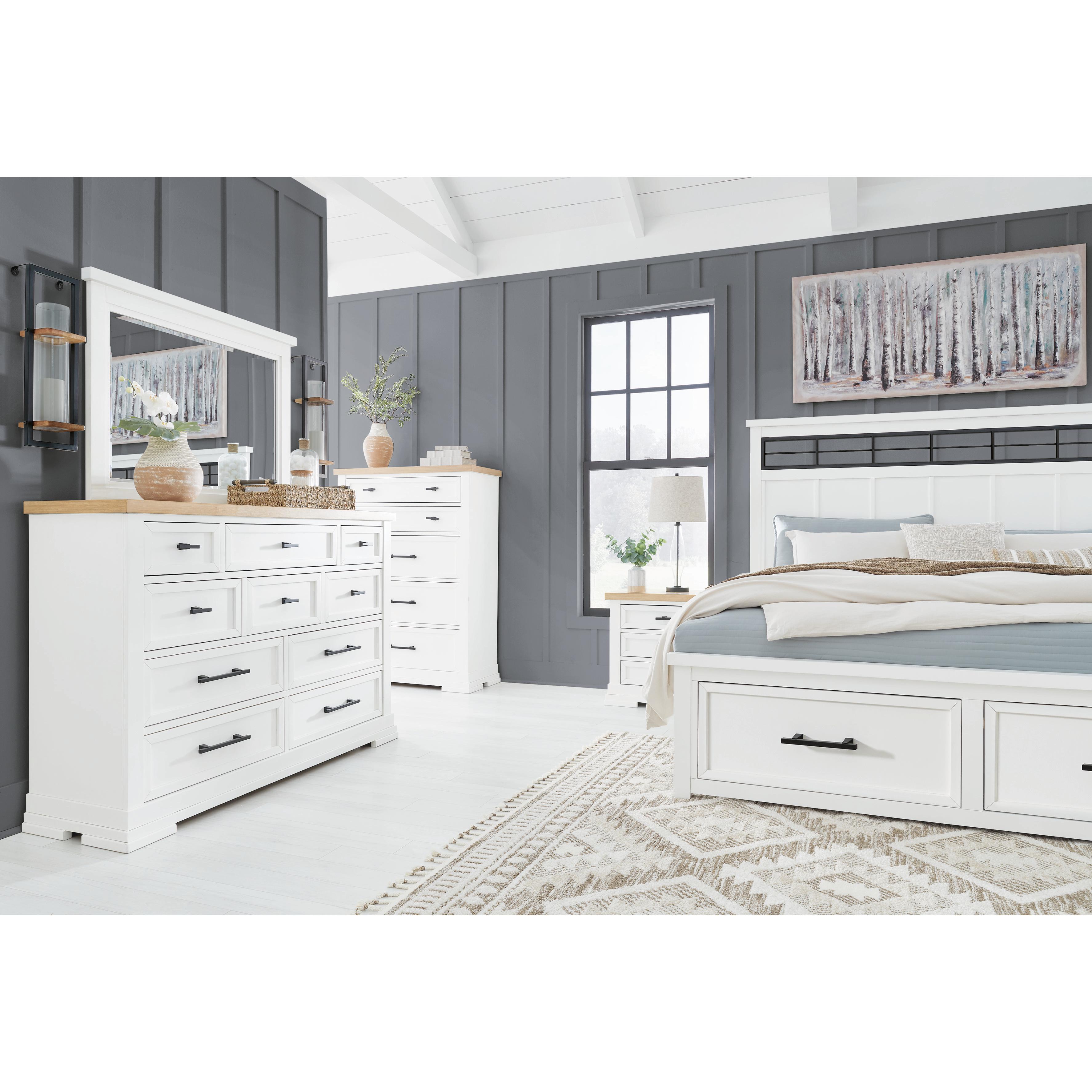 Diamond Modern Furniture Exclusive Design Ashbryn California King Panel Bed with Storage B844-58/B844-56S/B844-94 IMAGE 9