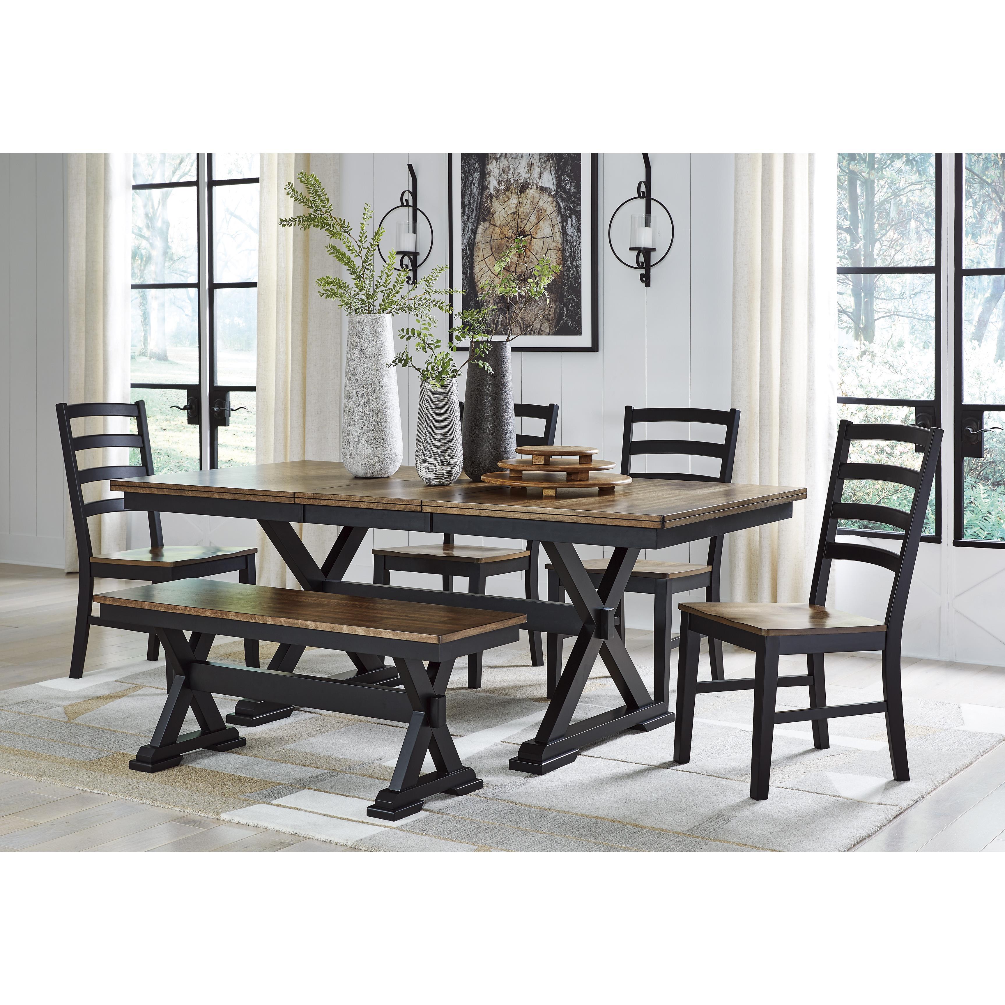 Diamond Modern Furniture Exclusive Design Wildenauer Dining Table with Trestle Base D634-35 IMAGE 10