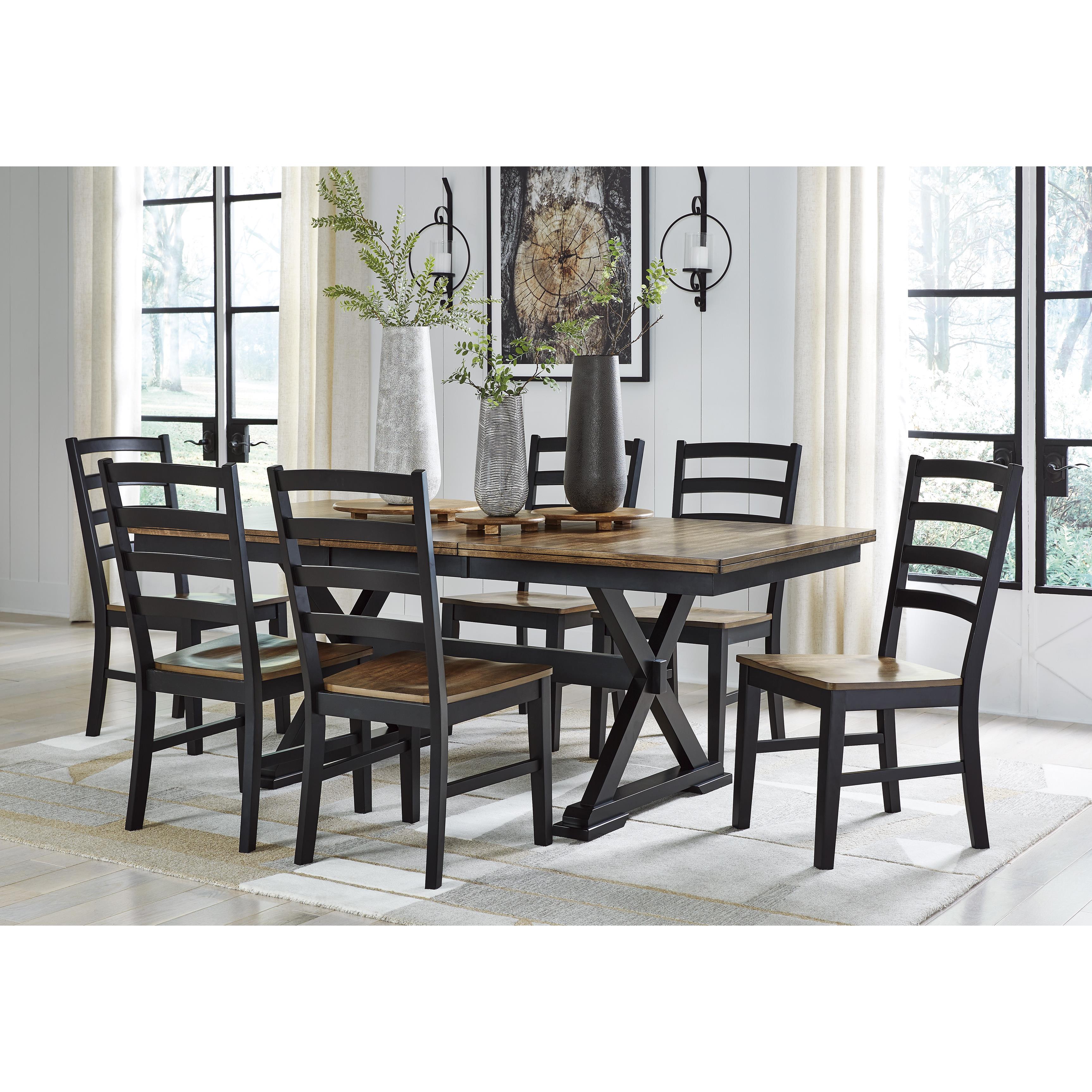 Diamond Modern Furniture Exclusive Design Wildenauer Dining Table with Trestle Base D634-35 IMAGE 13