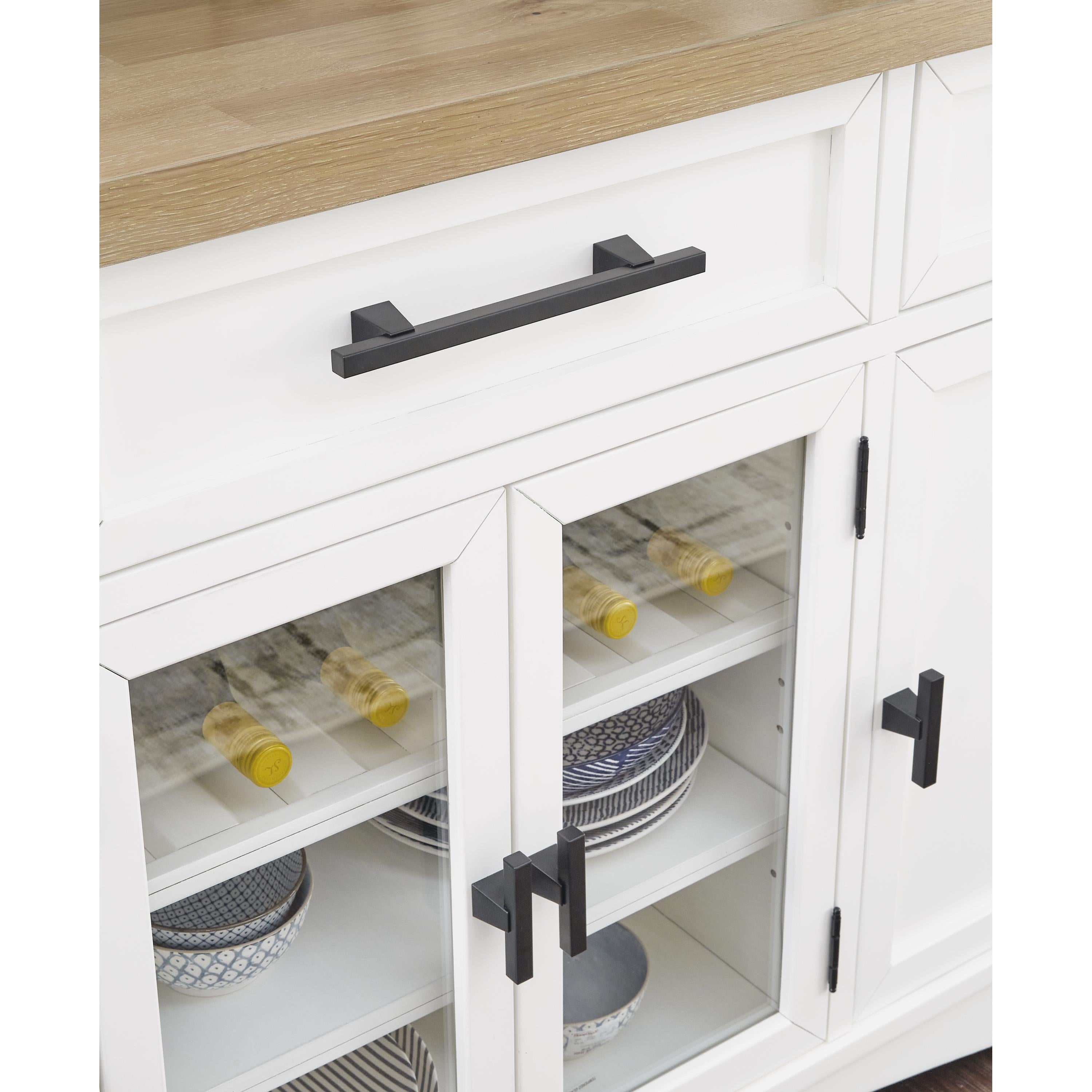 Diamond Modern Furniture Exclusive Design Ashbryn Server & Hutch D844-60/D844-61 IMAGE 7