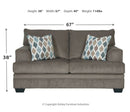 Dorsten Sofa Chaise, Chair, and Ottoman