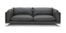 Divani Casa Harvest - Modern Grey Full Leather Sofa Set