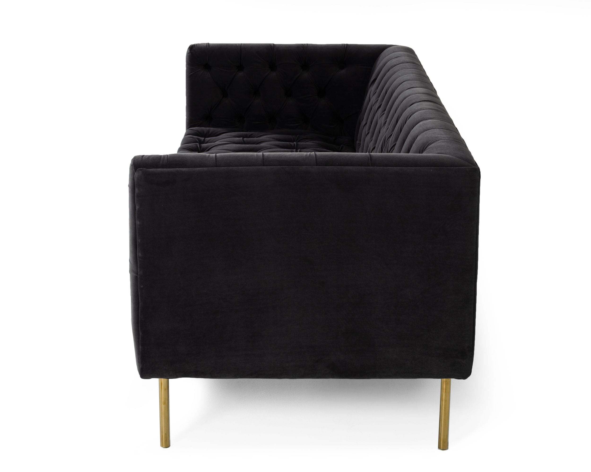 Divani Casa Chavez - DK Grey Velvet Sofa
