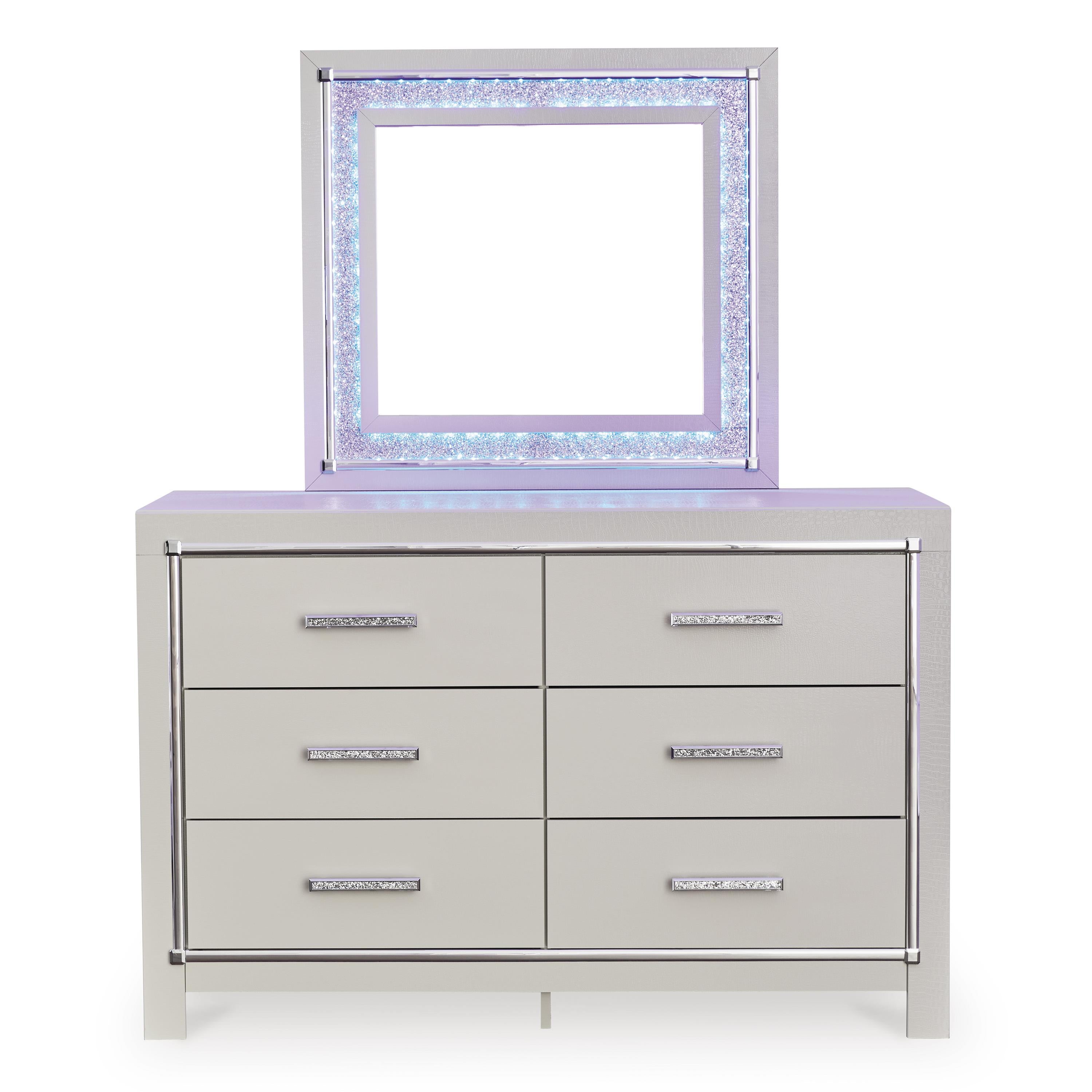 Signature Design by Ashley Zyniden 6-Drawer Dresser with Mirror B2114-31/B2114-36 IMAGE 2