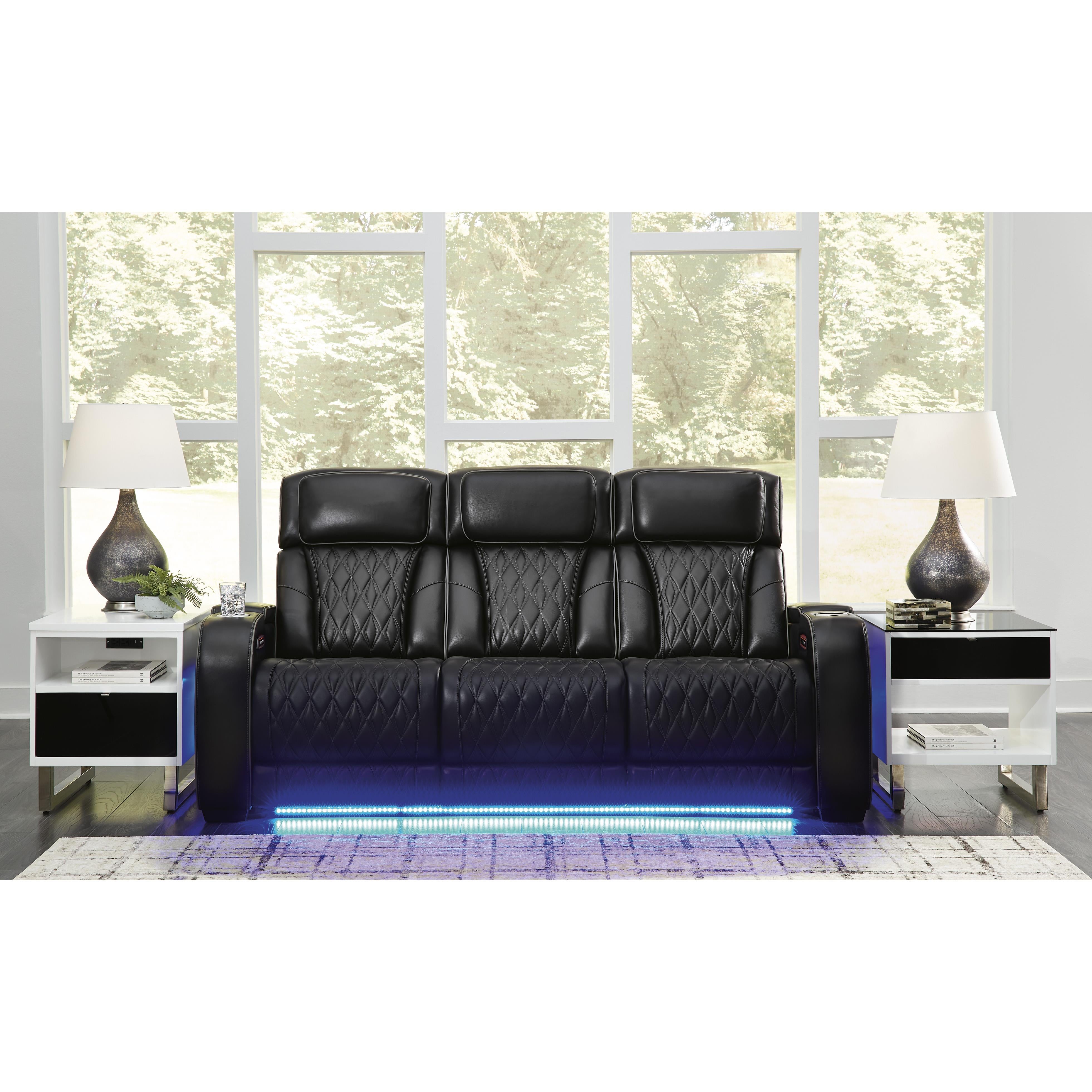 Signature Design by Ashley Boyington Power Reclining Leather Match Sofa U2710615 IMAGE 7