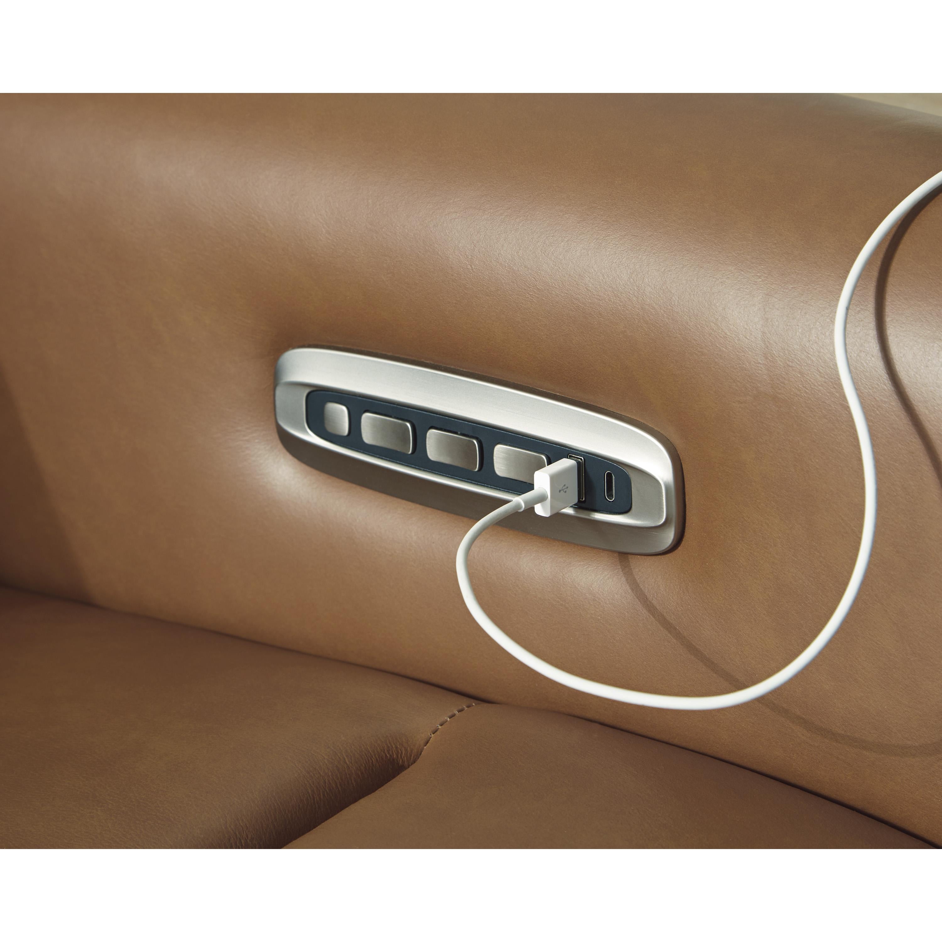Signature Design by Ashley Tryanny Power Reclining Leather Match Sofa U9370415 IMAGE 10
