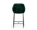 Modrest Katrina - Modern Green Fabric Bar Stool