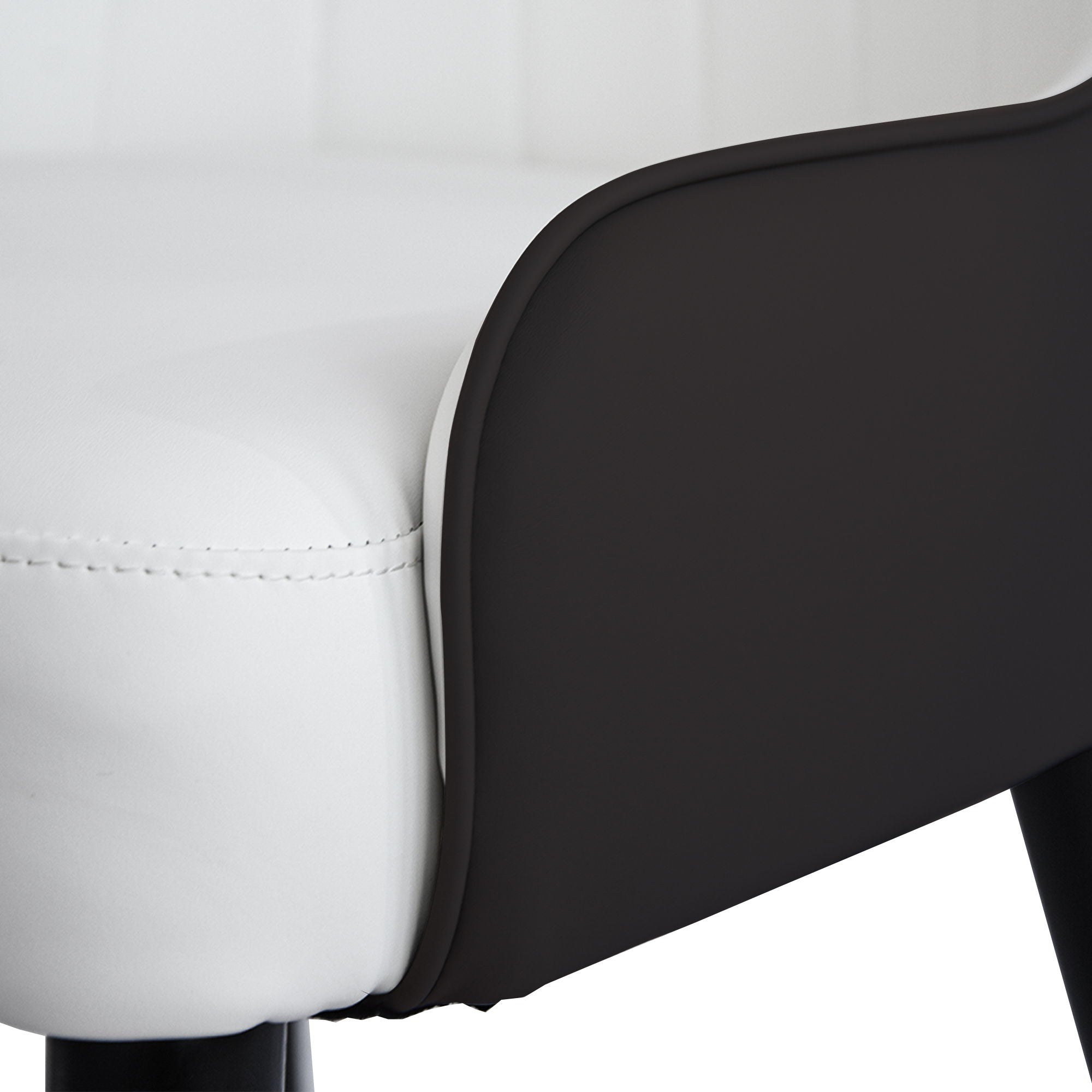 Modern Sponge-Filled Dining Chair, Solid Wood Metal Legs, Suitable For Restaurants, Living Rooms And Rooms (Set of 2)