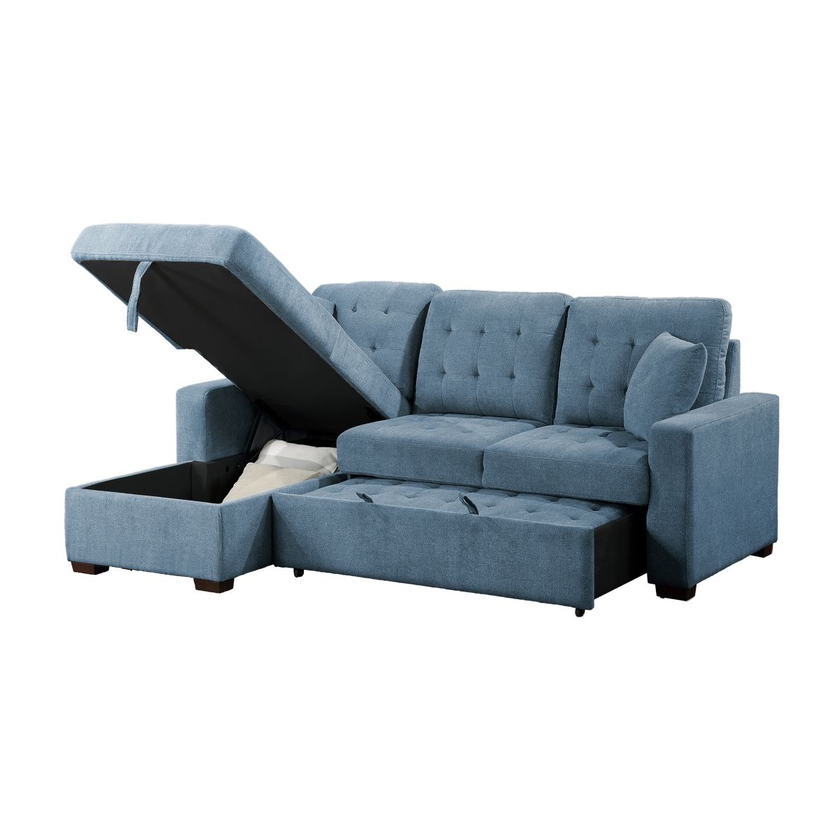 Waitsfield - Sectional With Chaise, Pull-Out Bed And Hidden Storage