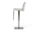 Modrest Folsum - Modern Light Grey & Brushed Stainless Steel Bar Stool