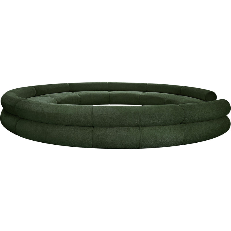 Meridian Bale Green Chenille Fabric Modular Sofa IMAGE 7