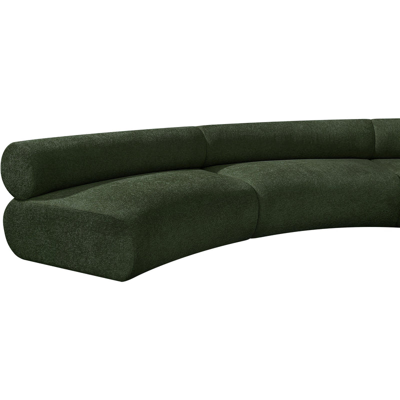 Meridian Bale Green Chenille Fabric Modular Sofa IMAGE 10