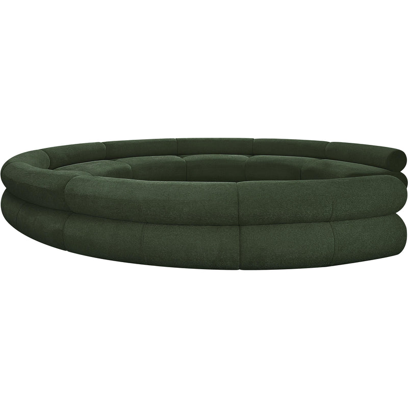 Meridian Bale Green Chenille Fabric Modular Sofa IMAGE 7