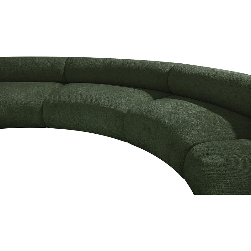 Meridian Bale Green Chenille Fabric Modular Sofa IMAGE 8