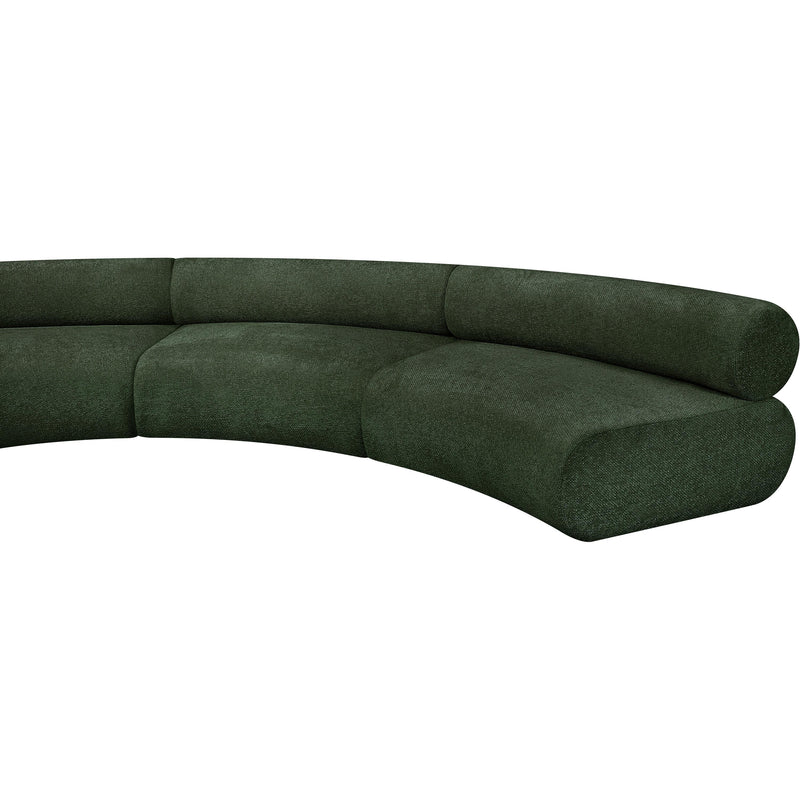 Meridian Bale Green Chenille Fabric Modular Sofa IMAGE 9