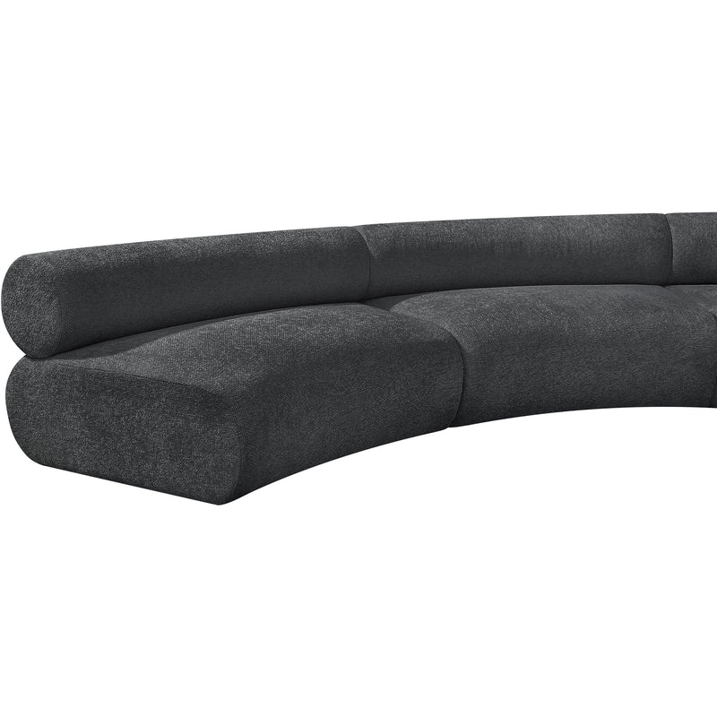 Meridian Bale Grey Chenille Fabric Modular Sofa IMAGE 10