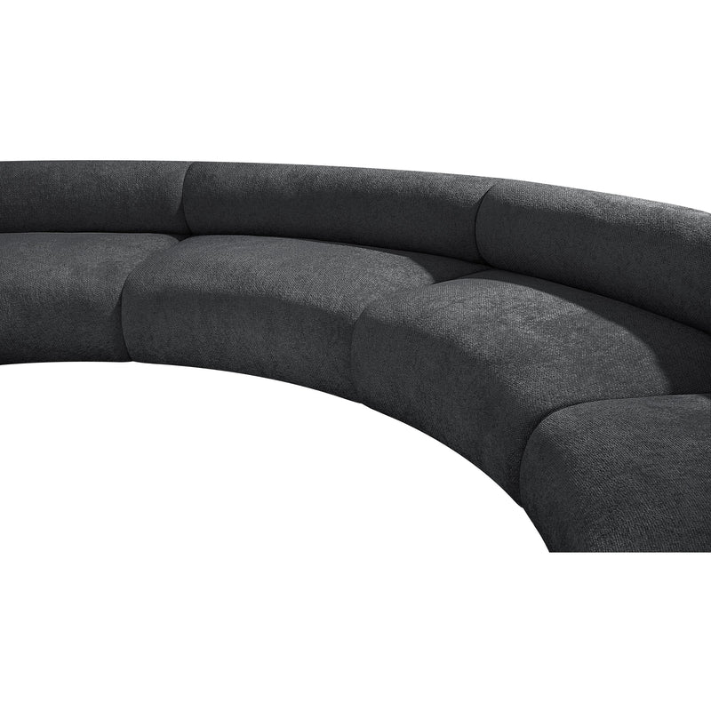 Meridian Bale Grey Chenille Fabric Modular Sofa IMAGE 8