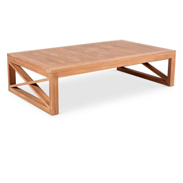 Meridian Anguilla Natural Teak Outdoor Coffee Table IMAGE 1