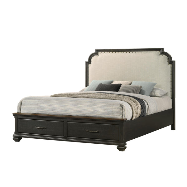 Crown Mark Hamilton King Panel Bed with Storage B6560-K-FBD/B6560-K-HB/B6560-KQ-RAIL IMAGE 1