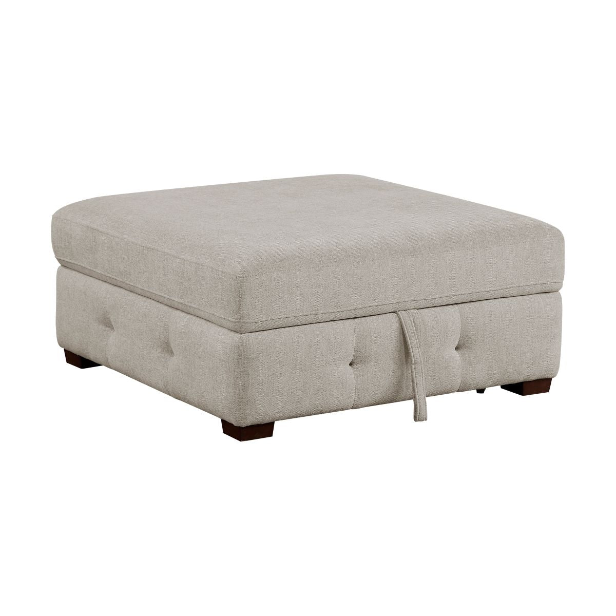 Raife - Storage Ottoman - Taupe